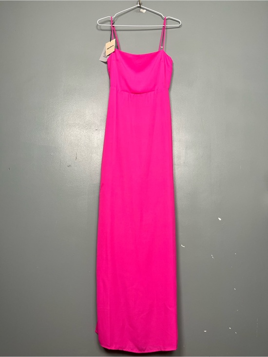 superdown Dresses & Skirts - superdown Addison Hot Pink Spaghetti Strap Maxi Dress Side Slit Women’s Size XS